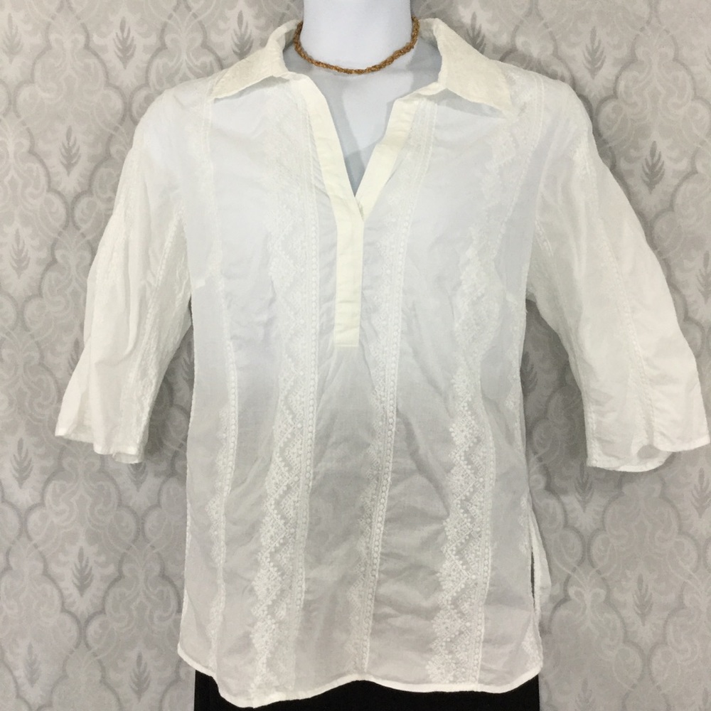 Vintage Lane Bryant Boho Peasant Top SZ 14/16